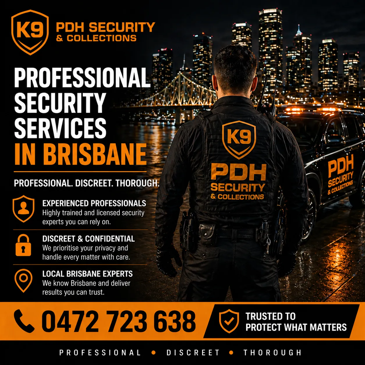 Brisbane professional security services — PDH Security & Collections
