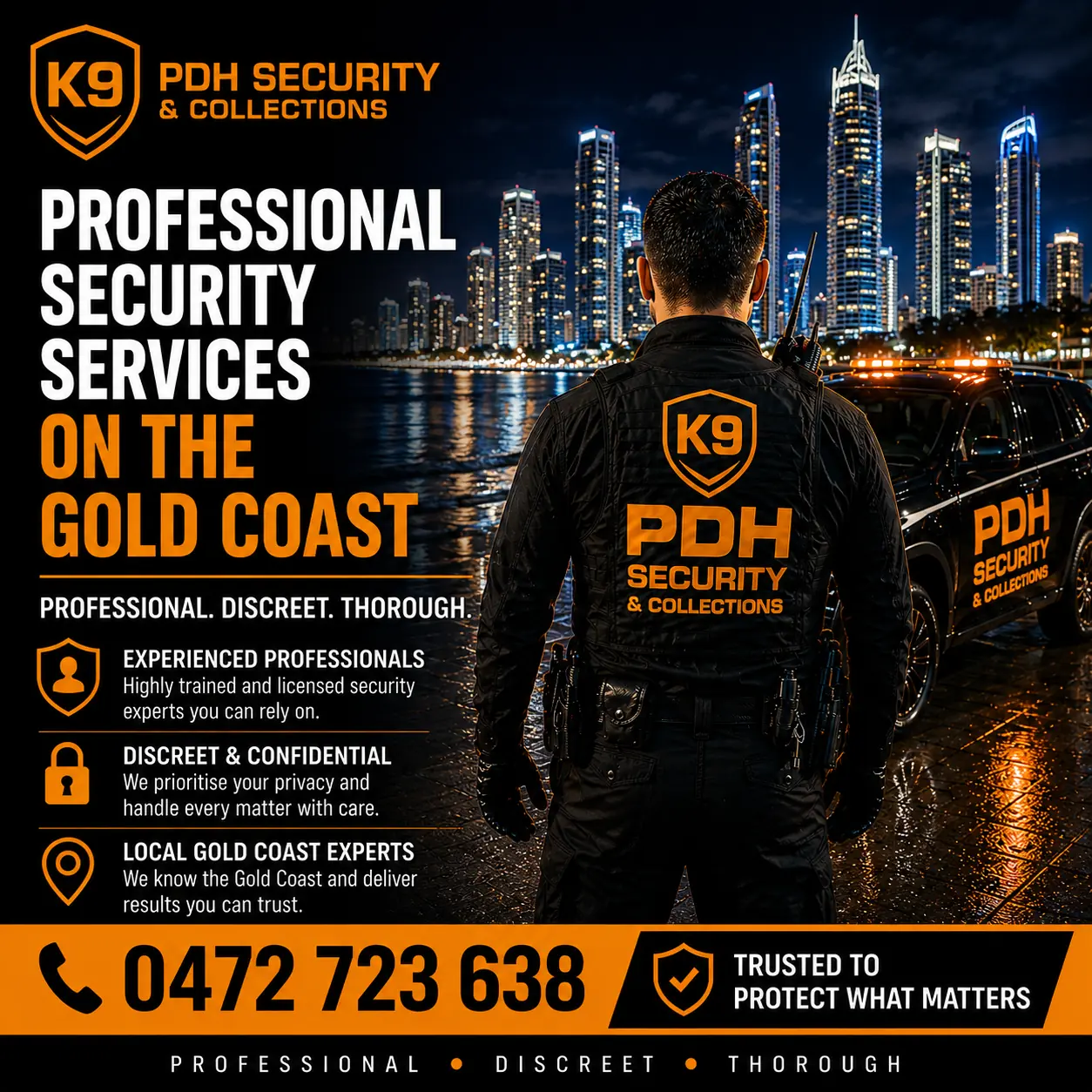 Professional security services on the Gold Coast — PDH Security & Collections