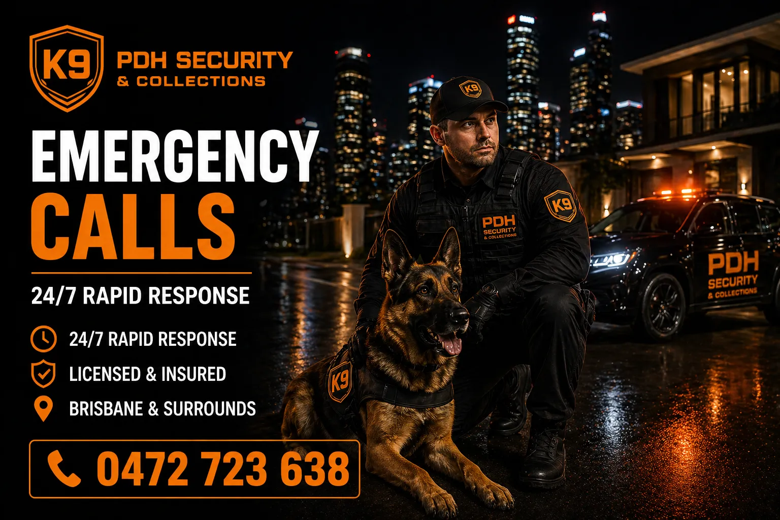 K9 security services by PDH Security & Collections