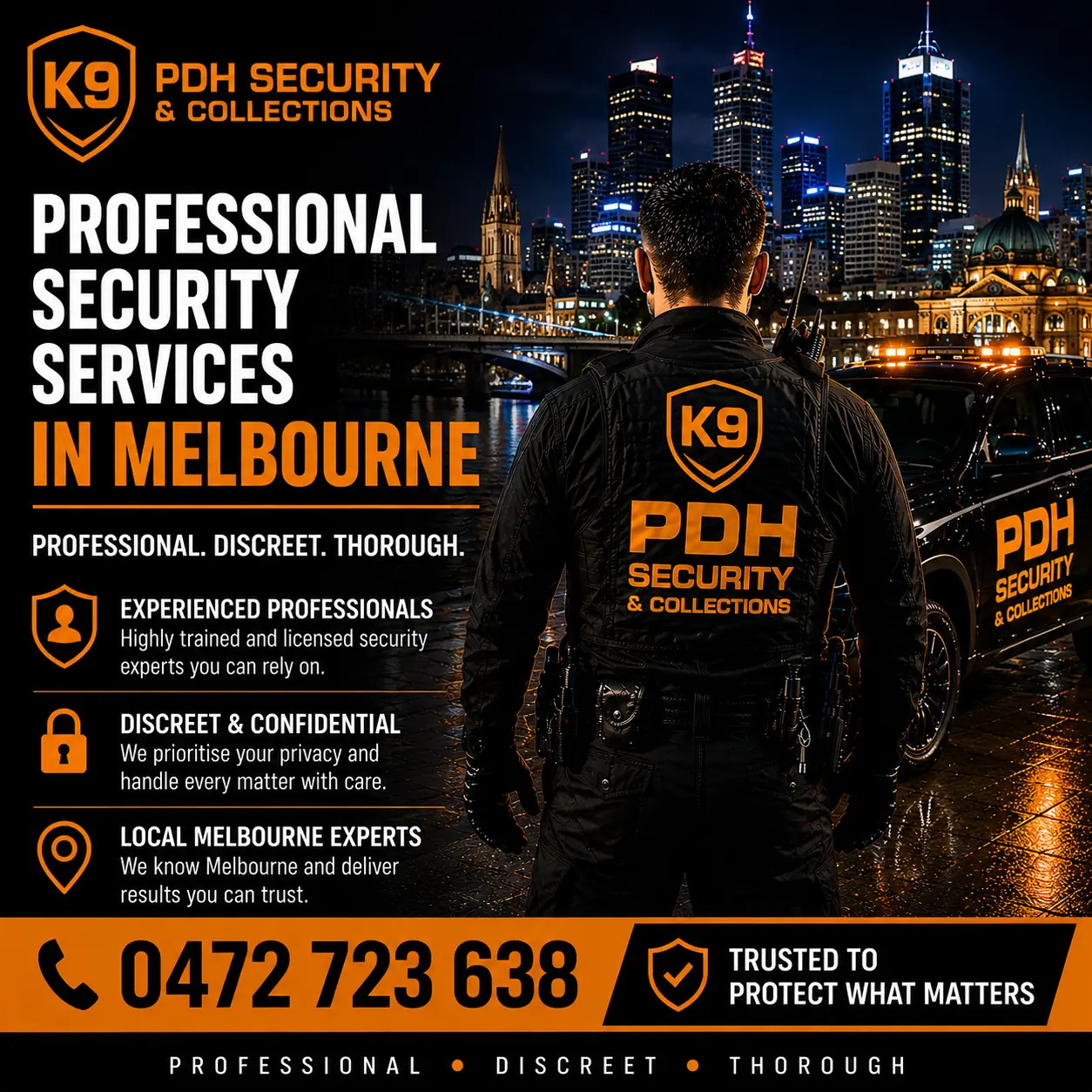 Melbourne professional security services — PDH Security & Collections