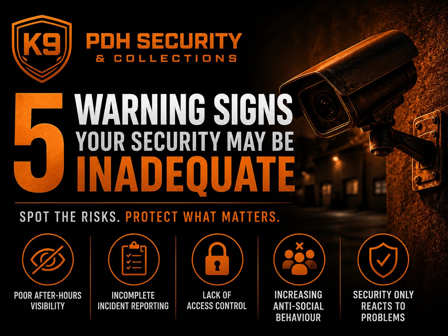 PDH Security & Collections — 5 warning signs your security may be inadequate
