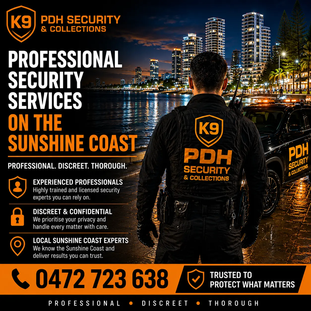 Professional security services on the Sunshine Coast — PDH Security & Collections