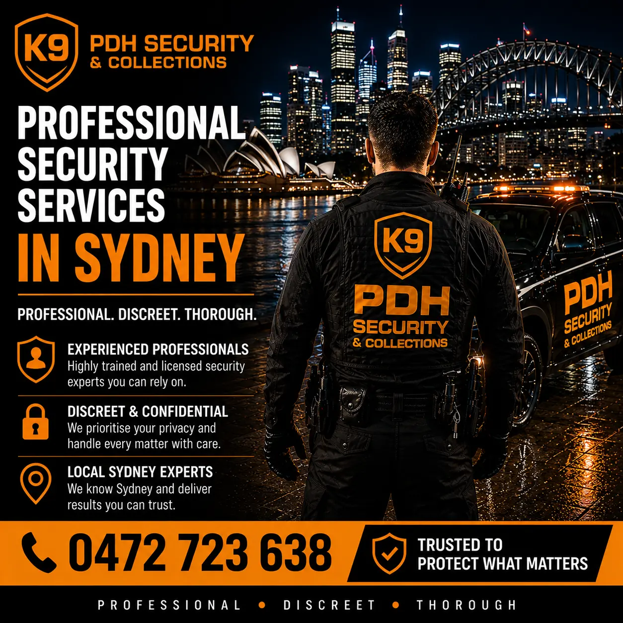 Sydney professional security services — PDH Security & Collections